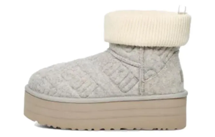 UGG Classic Mini Platform Felted Boot Grey Women's