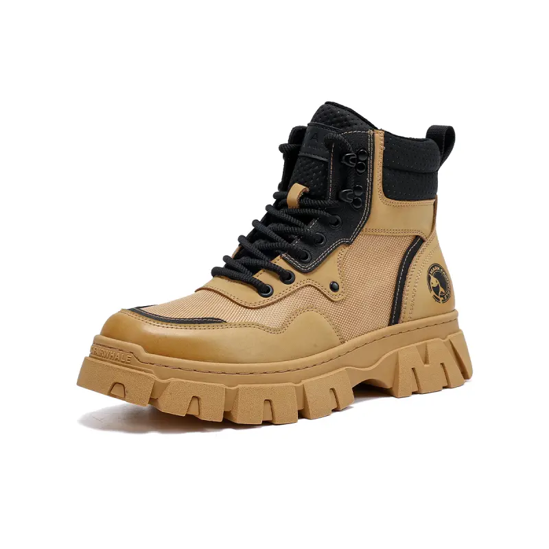 FAIRWHALE Short Mid Calf Combat Boots Unisex