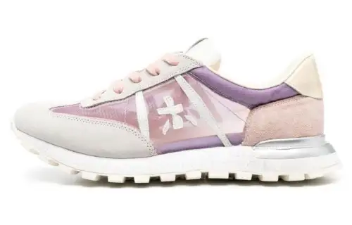 PREMIATA Leather, Nylon Low top Casual Shoes Women's Pink