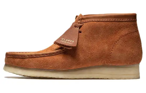 Clarks Wallabee Boots 'Tan Hairy Suede'