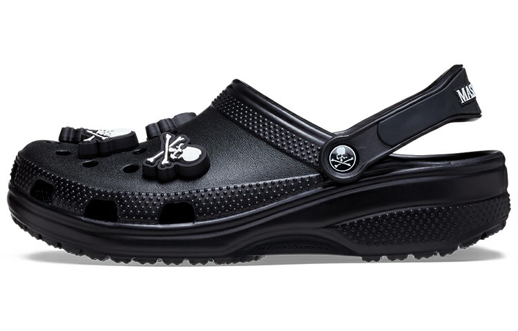 Mastermind JAPAN x Crocs Classic clog EVA joint trendy clog shoes for men and women, black