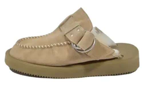 Suicoke Suede Slippers Women's Light Brown