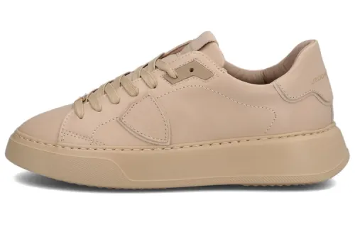 PHILIPPE MODEL Temple Skateboard Shoes Women's Low Top Beige