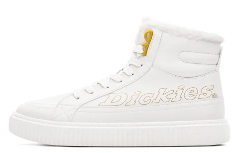 Dickies Microfiber Leather High top Skateboard Shoes Women's Beige