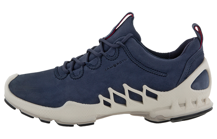 Ecco Great Step Exploration Series Waterproof Leather Upper Leather Low top Outdoor Shoes Women's Blue