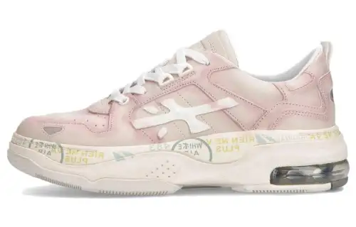 PREMIATA Leather Low top Casual Shoes Women's Pink
