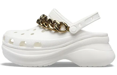Crocs Retro Chain White Gold Sandals 'White Gold' Women's