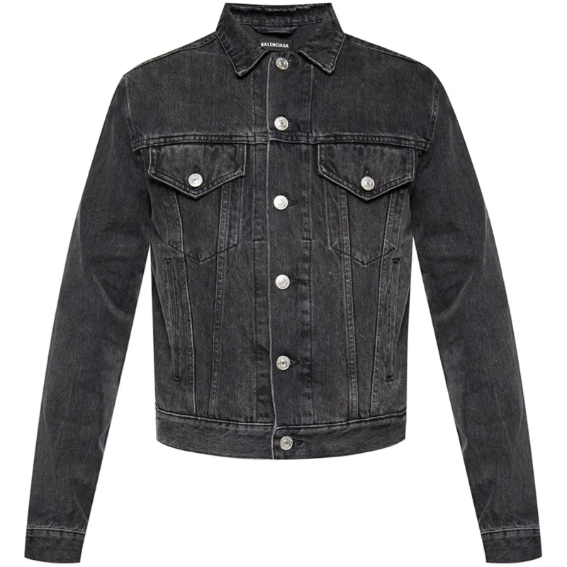 Balenciaga Denim Jacket Men's Black
