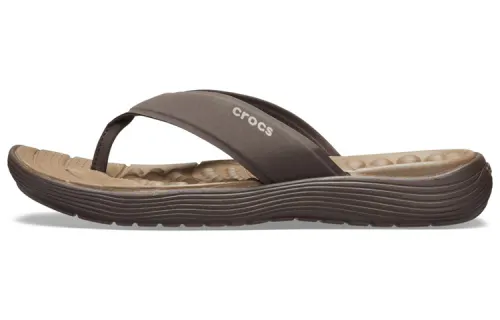 Crocs Reviva Flip Flops 'Brown Espresso'