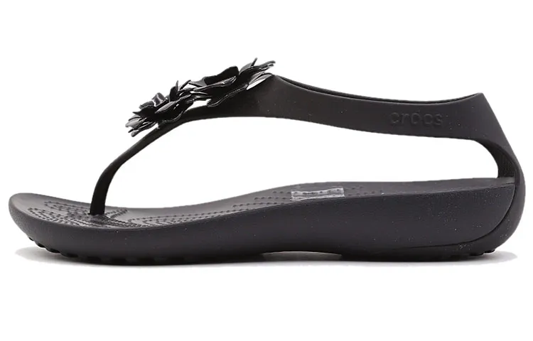 Crocs Breathable Cozy Lightweight Black Sandals Women's