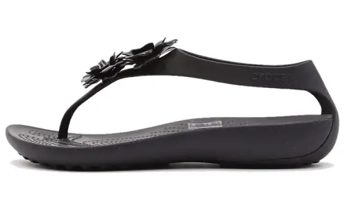 Crocs Breathable Cozy Lightweight Black Sandals Women's