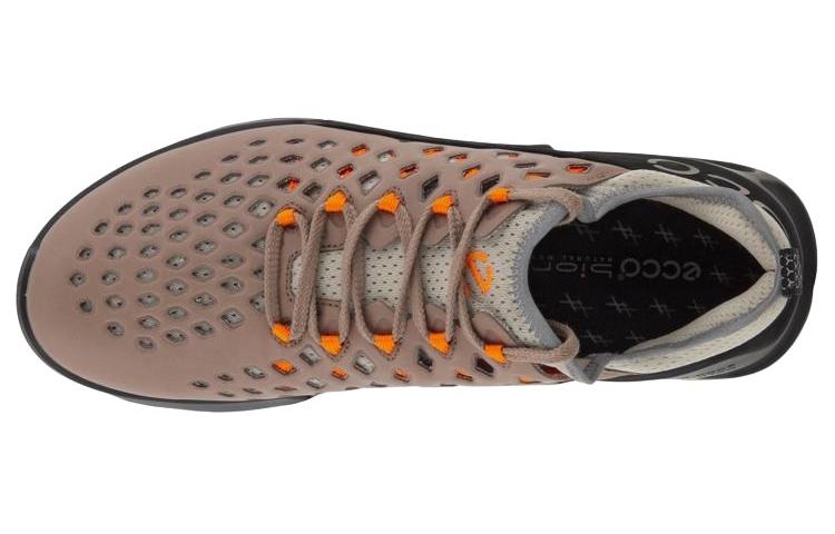 Ecco Leather Low top Running Shoes Men's Brown