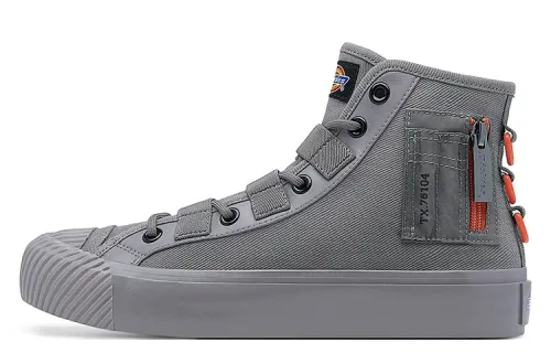 Dickies Canvas Shoes Unisex High Top Gray