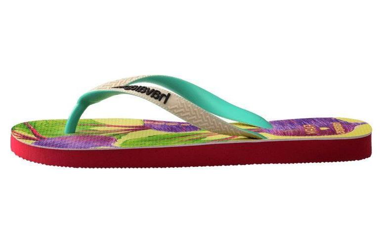 Farm Rio x Havaianas Abrasion Resistant Flip Flops Women's Green Purple