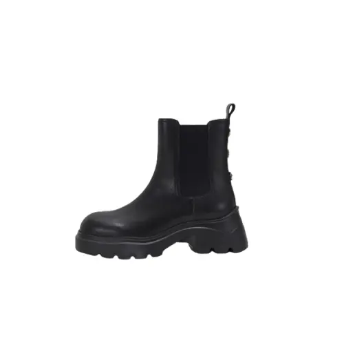 Teenie Weenie Cow Leather Short Chelsea Boots 6CM Women's