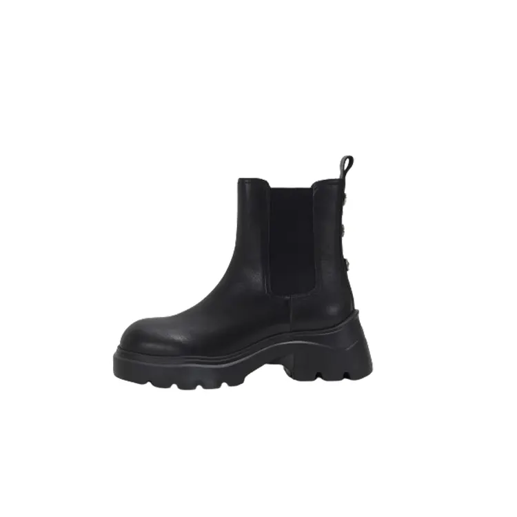 Teenie Weenie Cow Leather Short Chelsea Boots 6CM Women's