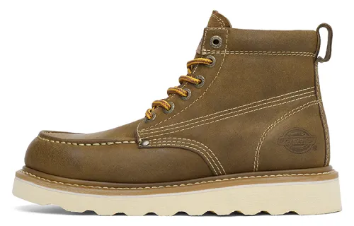 Dickies Cow Leather 11.5cm Combat Boots Men's Dark Khaki
