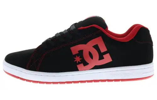 DC Shoes Gaveler Cushioning Lightweight Low top Skateboard Shoes Men's Black Red