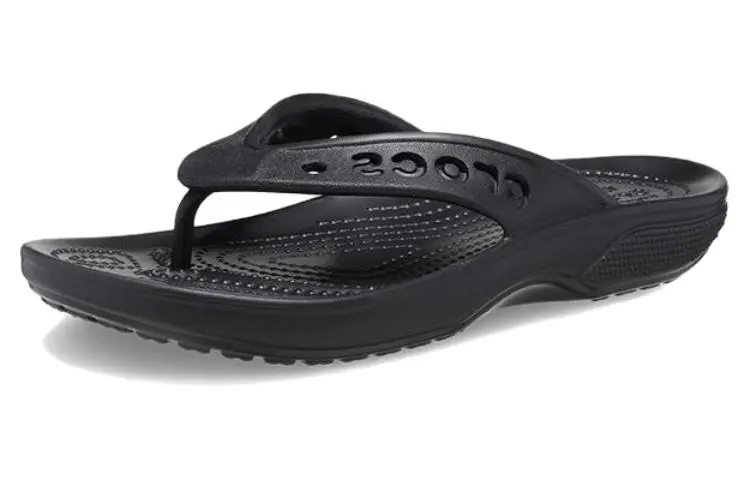 Crocs Rubber Sole No Special Function Flip Flops Unisex Black