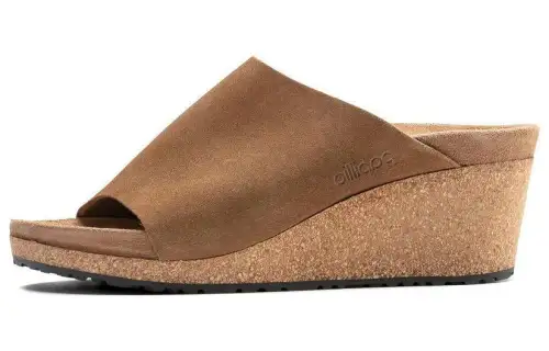 Birkenstock Suede Slide Slippers Women's Brown