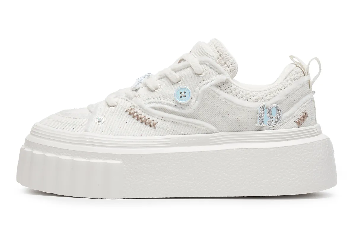 Champion Champ Creeper Low top Skateboard Shoes Women's Beige
