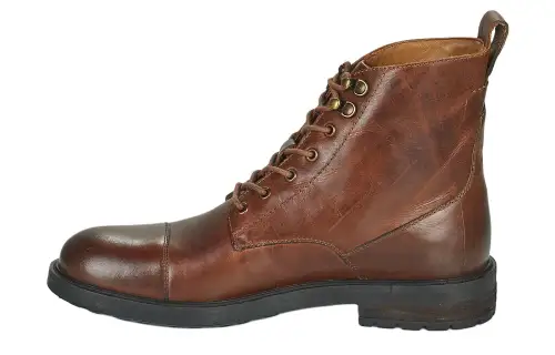 Levi's Cow Leather Short Combat Boots Men's Brown