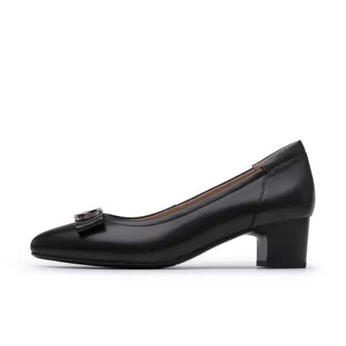 Chrisdien Deny Sheepskin Chunky Heel High Heels 4.5cm Women's