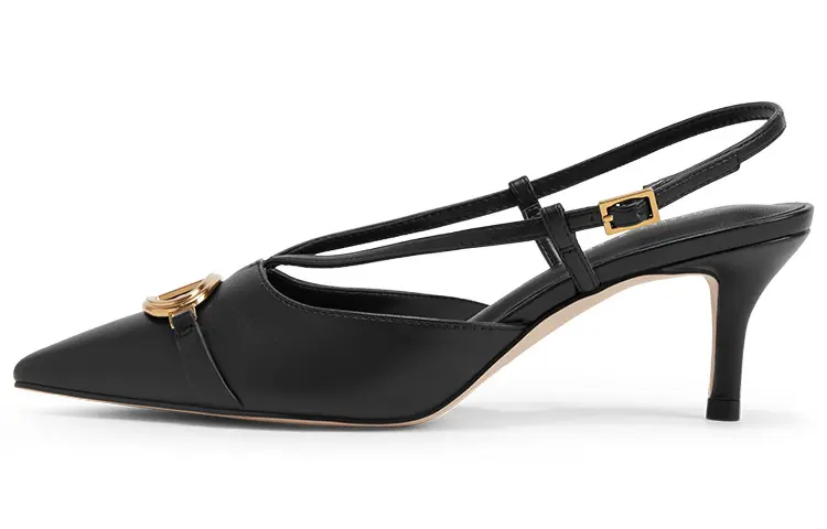 CHARLES&KEITH Slim Heel High Heels 6.1cm Women's Black