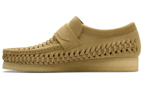 Clarks Cow Split Leather Casual Shoes Men's Yellow