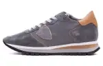 PHILIPPE MODEL Trp Leather Low top Casual Shoes Women's Gray