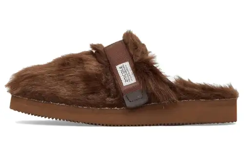 Suicoke Slip Resistant Closed Toe Slippers Unisex Brown