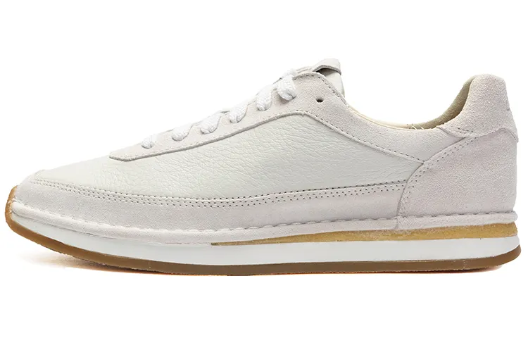 Clarks Sports Casual Shoes Men's White Light Gray