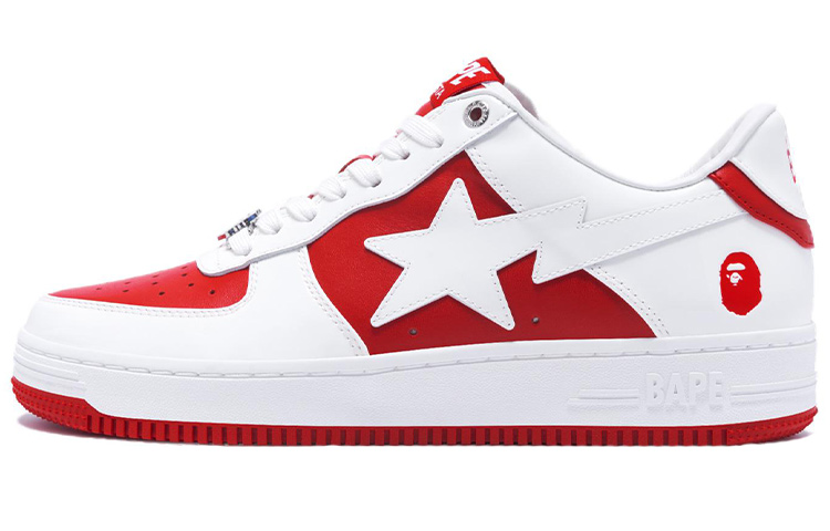 Мужские кеды A BATHING APE A BATHING APE STA (красно-серо-черные)