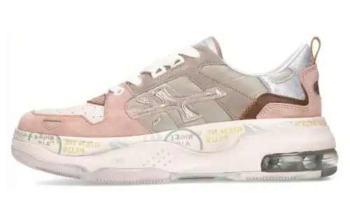PREMIATA Low top Casual Shoes Women's Gold Pink