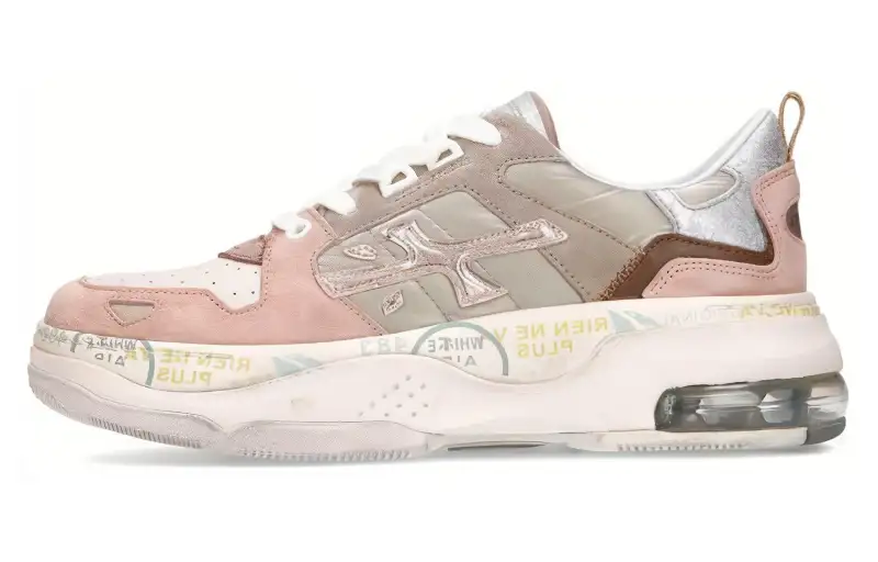 PREMIATA Low top Casual Shoes Women's Gold Pink