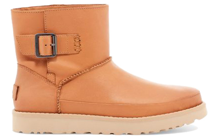 Женские сапоги UGG Classic Deconstructed Mini (коричневые) — фото 2