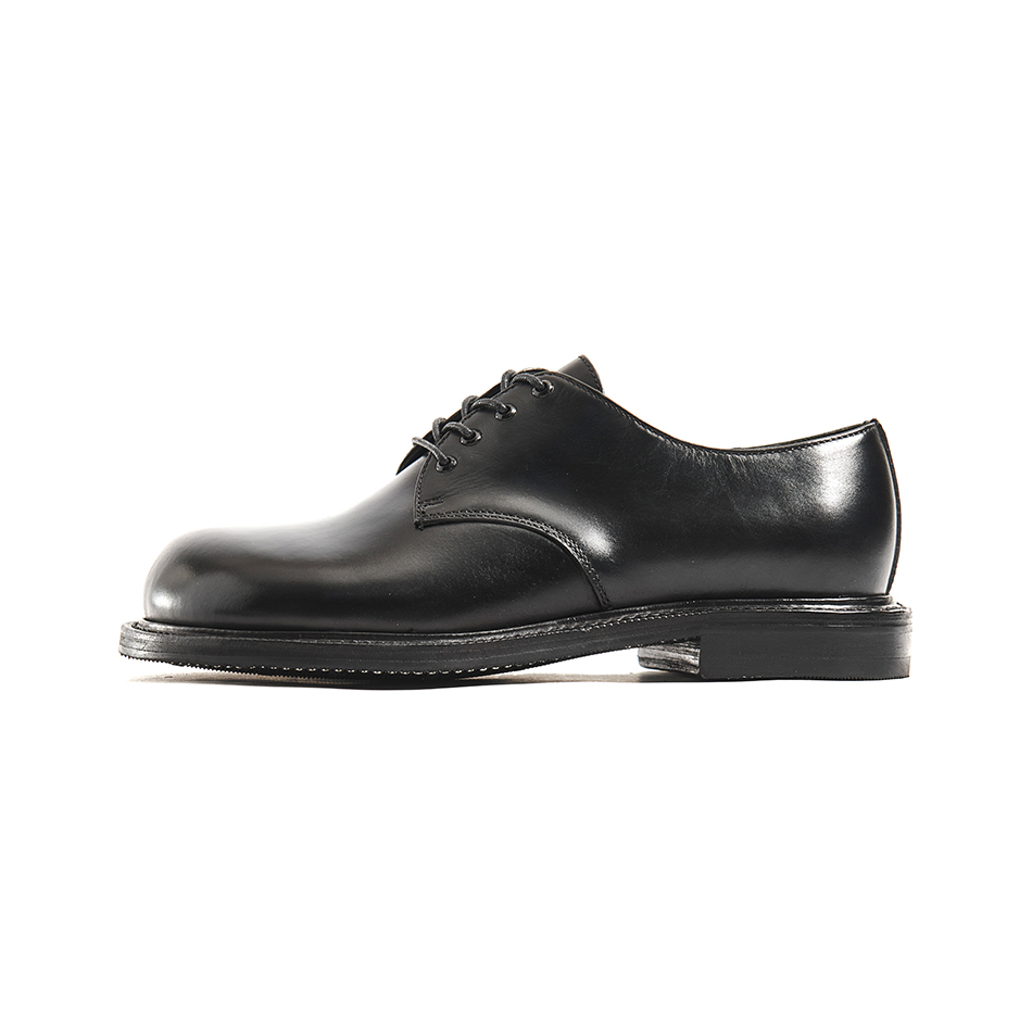 Children who are tired of playing, big toe shoes series, niche retro derby, formal leather shoes, same style for men and women, black