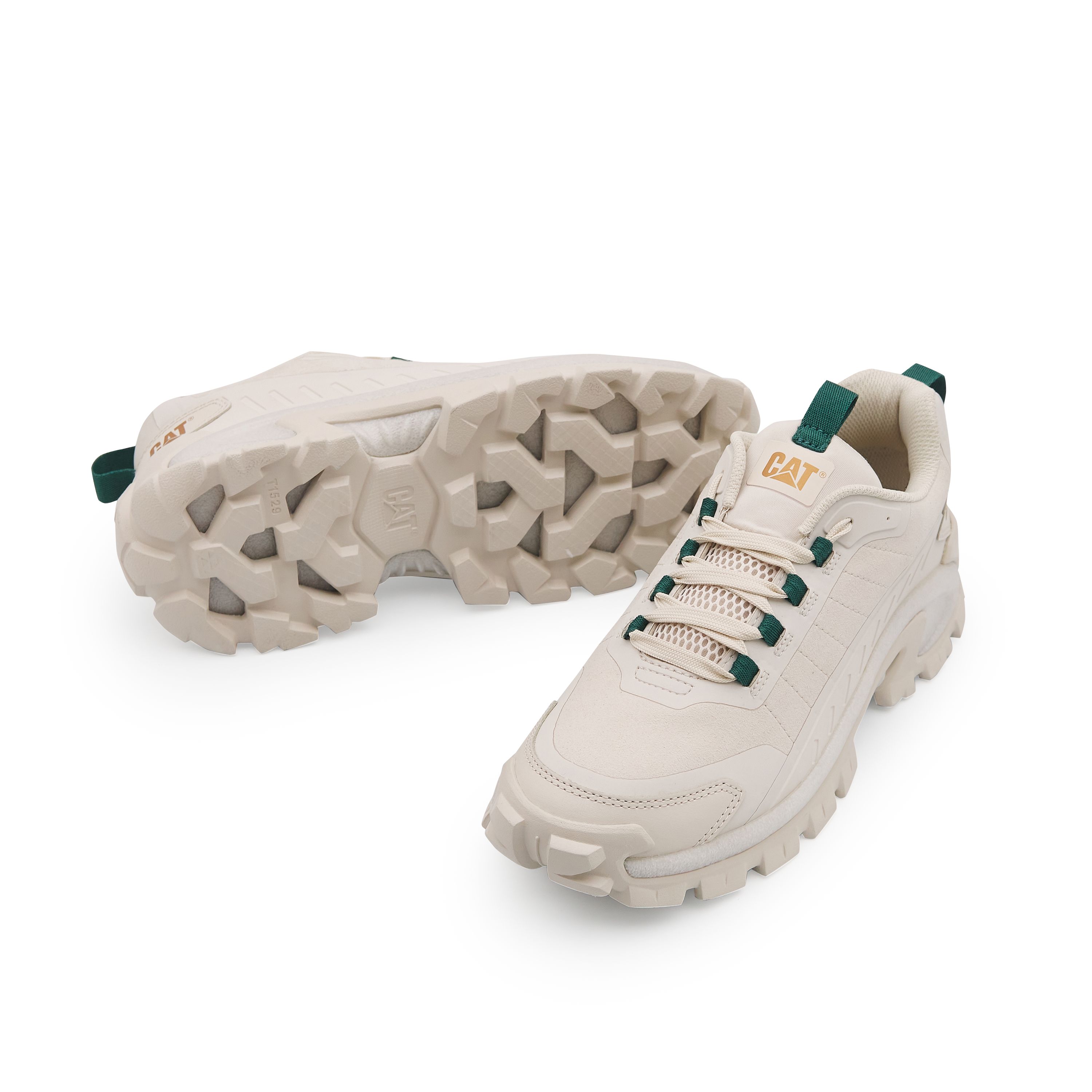CAT Vintage Chunky Sneakers Outdoor Shoes Unisex Ecru