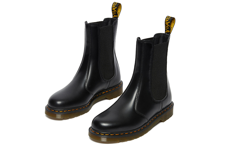 Dr. Martens Women's 2976 High Smooth Leather Chelsea Boot 'Black'