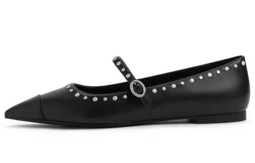 CHARLES&KEITH Fabric Mary Jane Shoes Women's