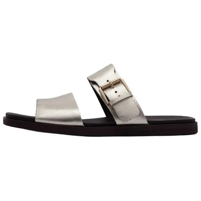 Clarks Slide Slippers Women's Gold