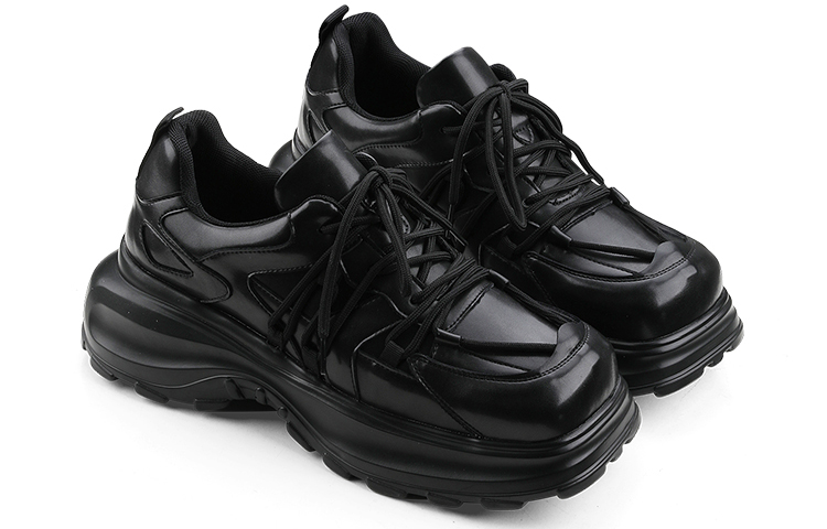 HANQIAORIJI Le Collection Low top Chunky Sneakers 5.5cm Unisex Black