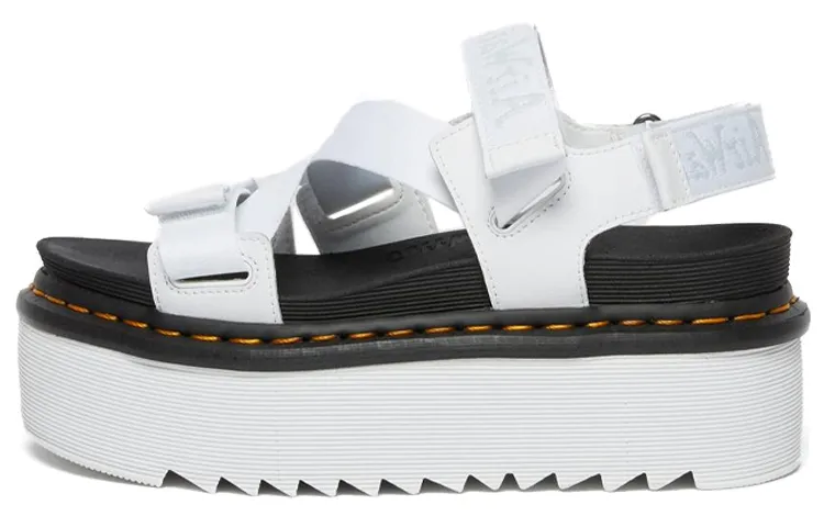 Kimber Dr.Martens Logo Webbing Strap Sandal 'White'