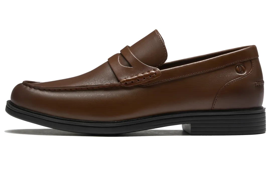 Clarks Cow Leather Loafers Men's Dark Brown