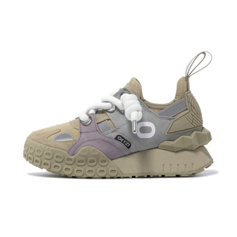 OETZI Casual Shoes Women's Low Top Gray & Purple