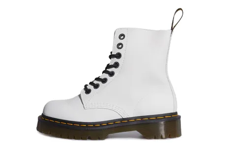 Dr. Martens 1460 Pascal Bex Pisa Leather Lace Up Boots 'White' Women's