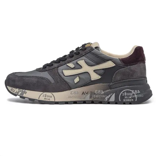 PREMIATA Suede Low top Casual Shoes Men's Black