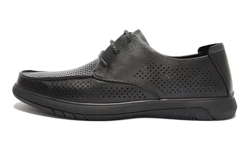 Mulinsen first-layer cowhide, fashionable and simple genuine leather, classic and versatile, comfortable and breathable, business commuting slip-ons, men's casual leather shoes, men's style