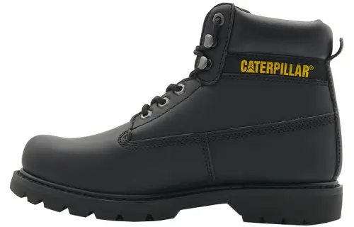 CAT Colorado Leather Abrasion Resistant Slip Resistant Short Outdoor Boots Men's Black