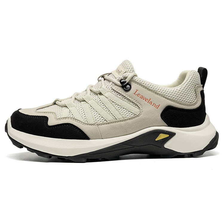 LEAVELAND Abrasion Resistant Low top Mountaineering & Hiking Shoes Men’s Sand